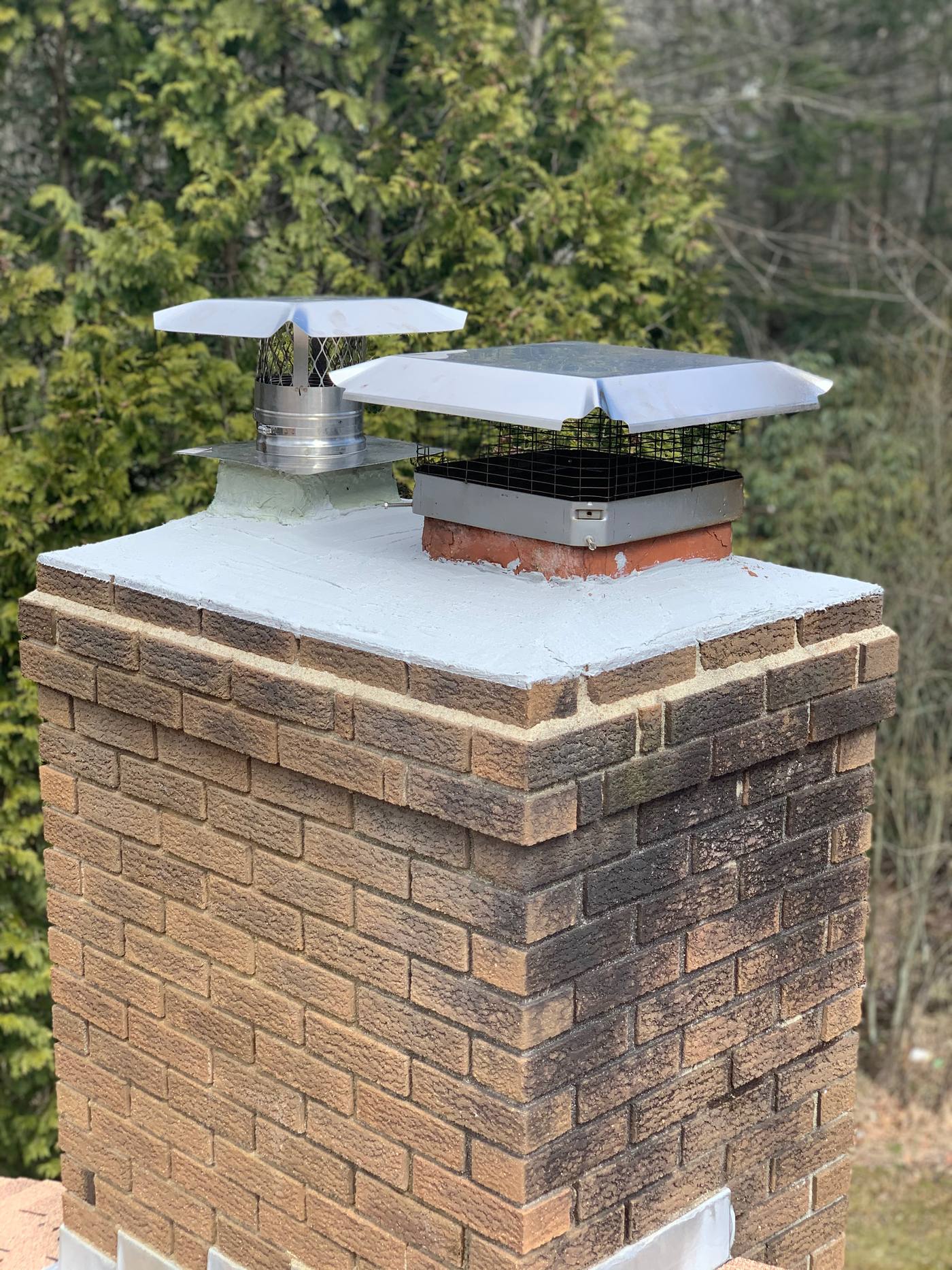 Pocono Mountain home with a repaired chimney